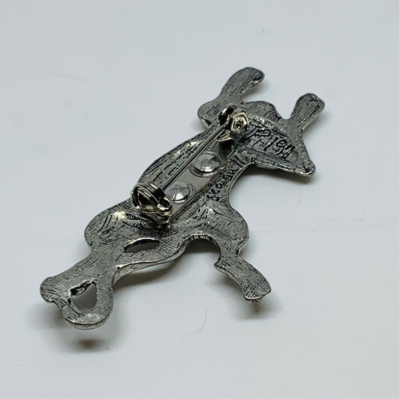 Vtg Pewter Mouse brooch (Seagull Studios) 2x1” - Picture 6 of 6